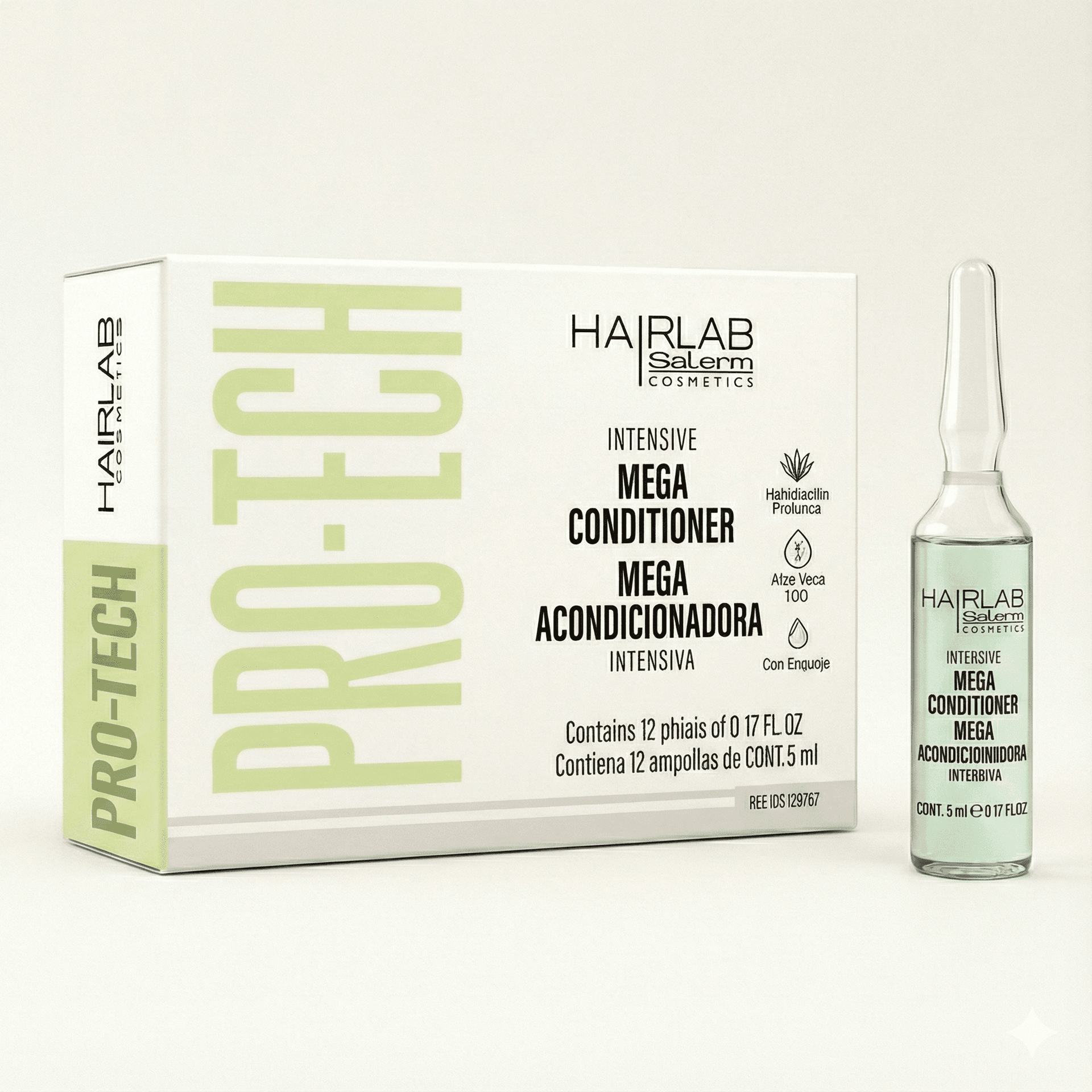 Salerm Ampoules Méga Conditionneur à l’Aloe Vera & Kératine – Réparation Intense 12X5ml Salerm Ampoules Méga Conditionneur à l’Aloe Vera & Kératine – Réparation Intense 12X5ml - Produit beauté Maroc | Shine Cosmetics
