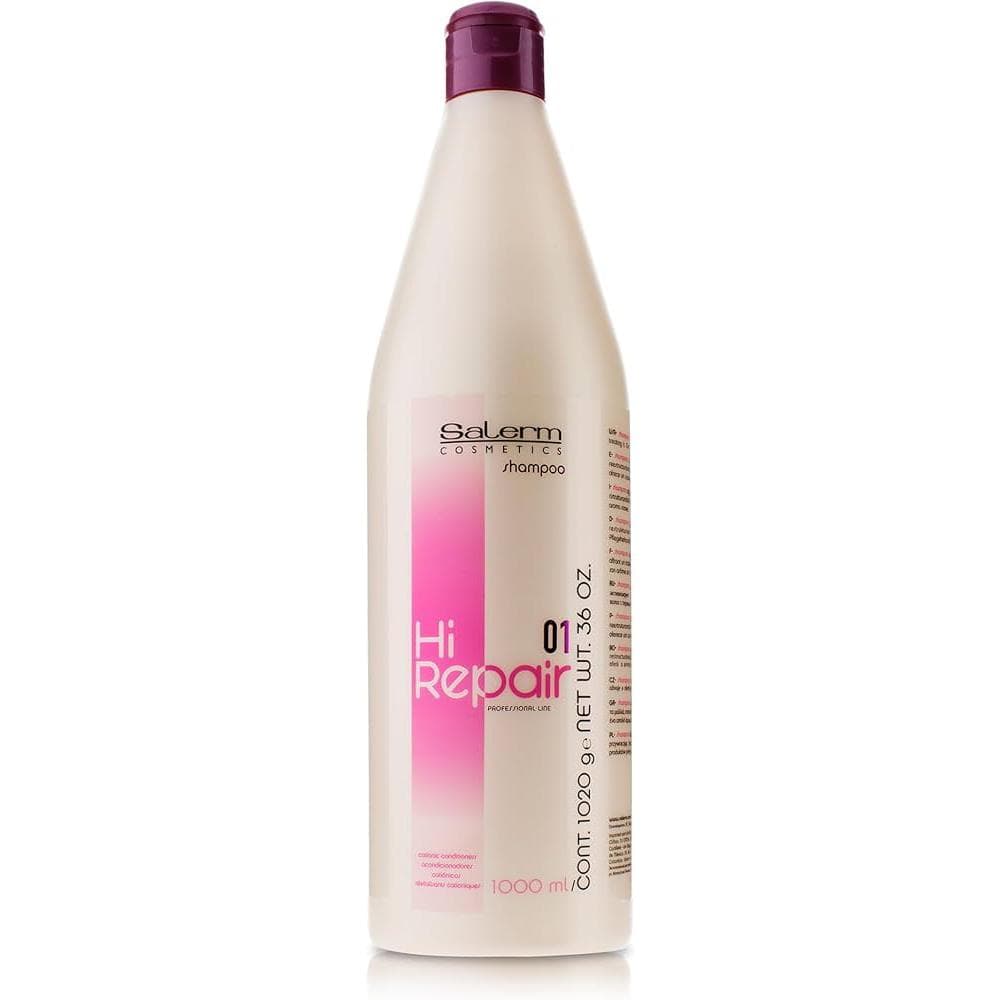 Shampoing HI Repair Nourrissant & Réparateur 1L À la Kératine & Protéines de Soie, Cheveux Abîmés, Secs ou Endommagés