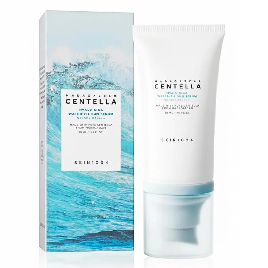 Madagascar Centella Hyalu-Cica Water-Fit Sun Serum SPF50+ – Sérum solaire 50ml — Visage